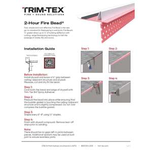 Preview of 2-Hour Fire Bead Installation Guide R1